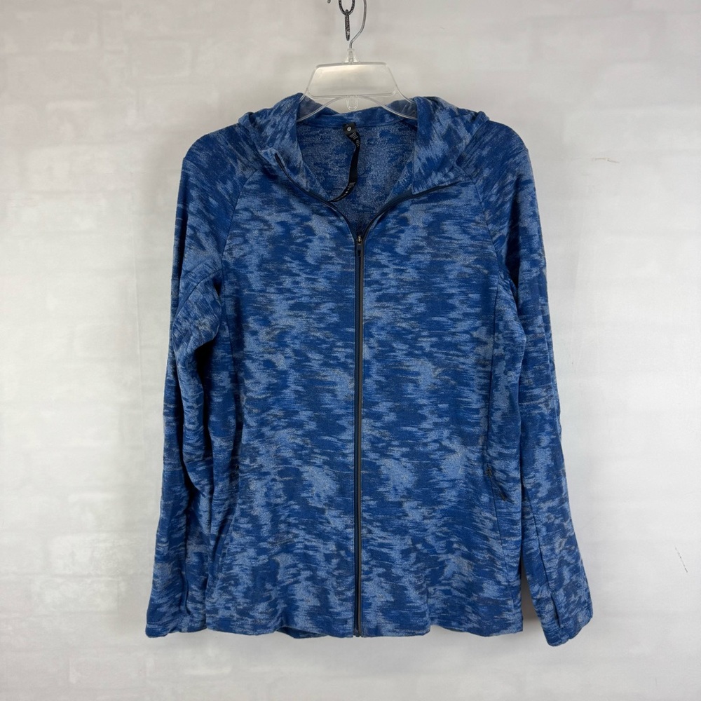Lululemon Space Dye Luon Full Zip Hooded Jacket Blue Men’s Size Small